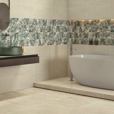 Faience pate blanche motif